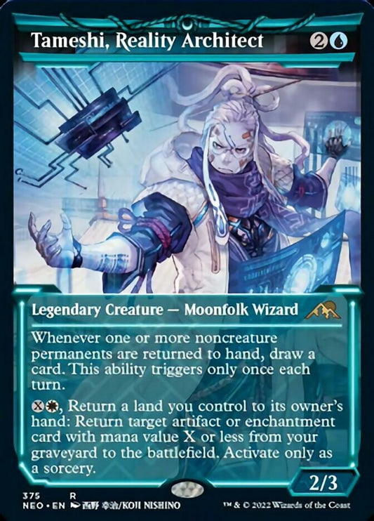 Tameshi, Reality Architect (Showcase Soft Glow) [Kamigawa: Neon Dynasty] [Foil]