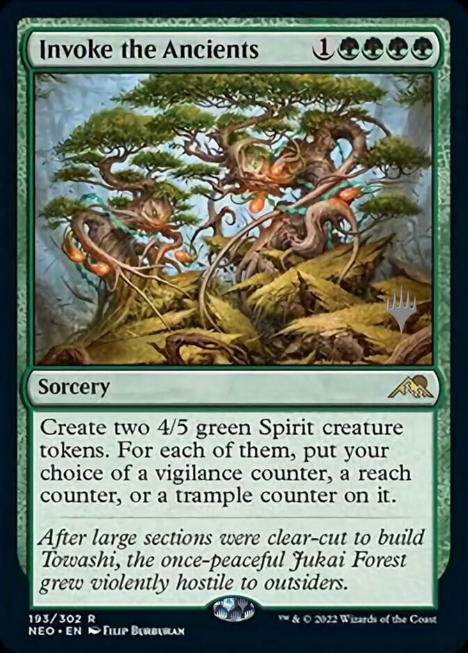 Invoke the Ancients (Promo Pack) [Kamigawa: Neon Dynasty Promos] [Foil]