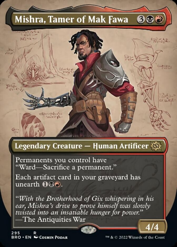 Mishra, Tamer of Mak Fawa (Borderless Alternate Art) [The Brothers' War] [Foil]