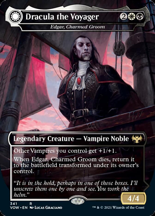 Edgar, Charmed Groom // Edgar Markov's Coffin - Dracula the Voyager // Casket of Native Earth [Innistrad: Crimson Vow] [Foil]