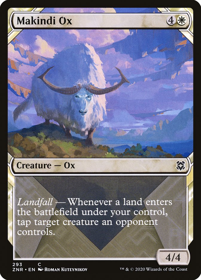Makindi Ox (Showcase) [Zendikar Rising] [Foil]