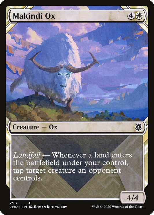 Makindi Ox (Showcase) [Zendikar Rising] [Foil]