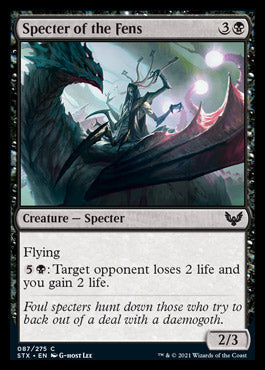 Specter of the Fens [Strixhaven: School of Mages] [Foil]