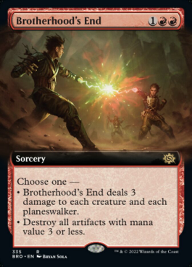 Brotherhood's End (Extended Art) [The Brothers' War] [Foil]