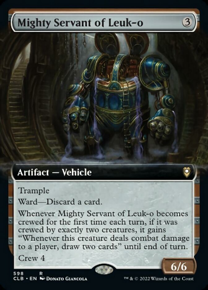 Mighty Servant of Leuk-o (Extended Art) [Commander Legends: Battle for Baldur's Gate] [Foil]