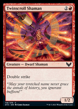 Twinscroll Shaman [Strixhaven: School of Mages] [Foil]