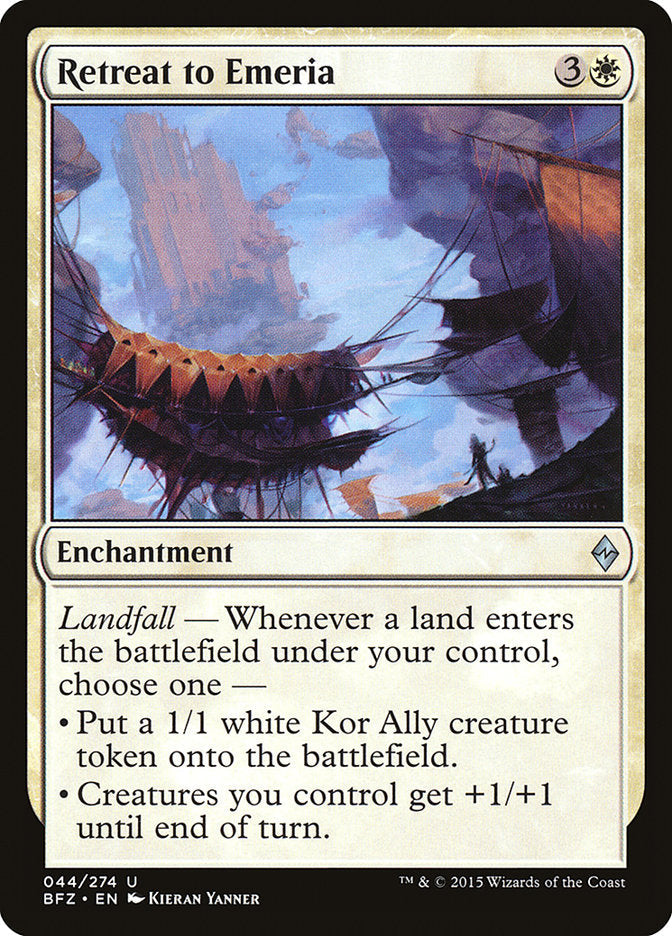 Retreat to Emeria [Battle for Zendikar] [Foil]