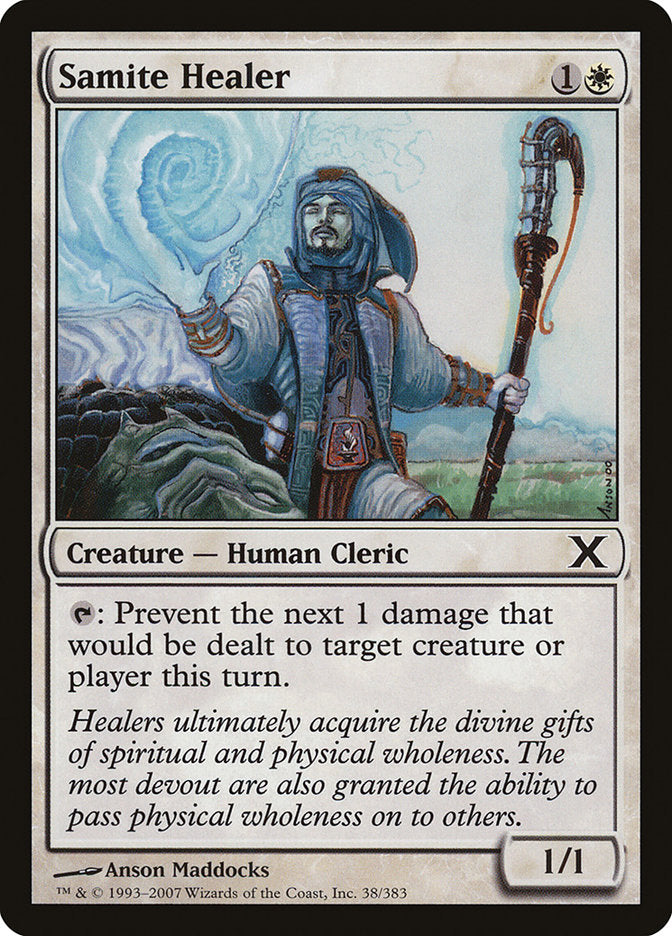 Samite Healer [Tenth Edition] [Foil]