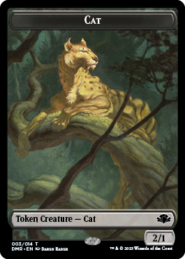 Cat Token (003) [Dominaria Remastered Tokens] [Foil]