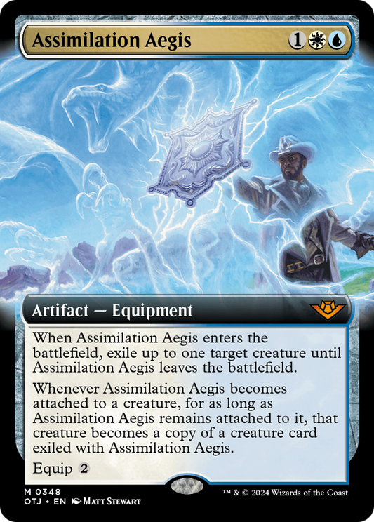 Assimilation Aegis (Extended Art) [Outlaws of Thunder Junction] [Foil]