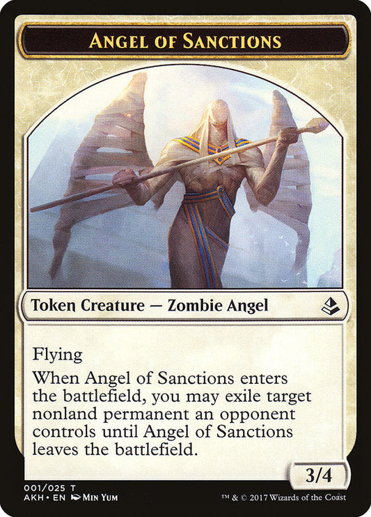 Angel of Sanctions Token [Amonkhet Tokens] [Foil]