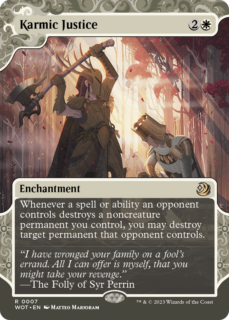 Karmic Justice [Wilds of Eldraine: Enchanting Tales] [Foil]