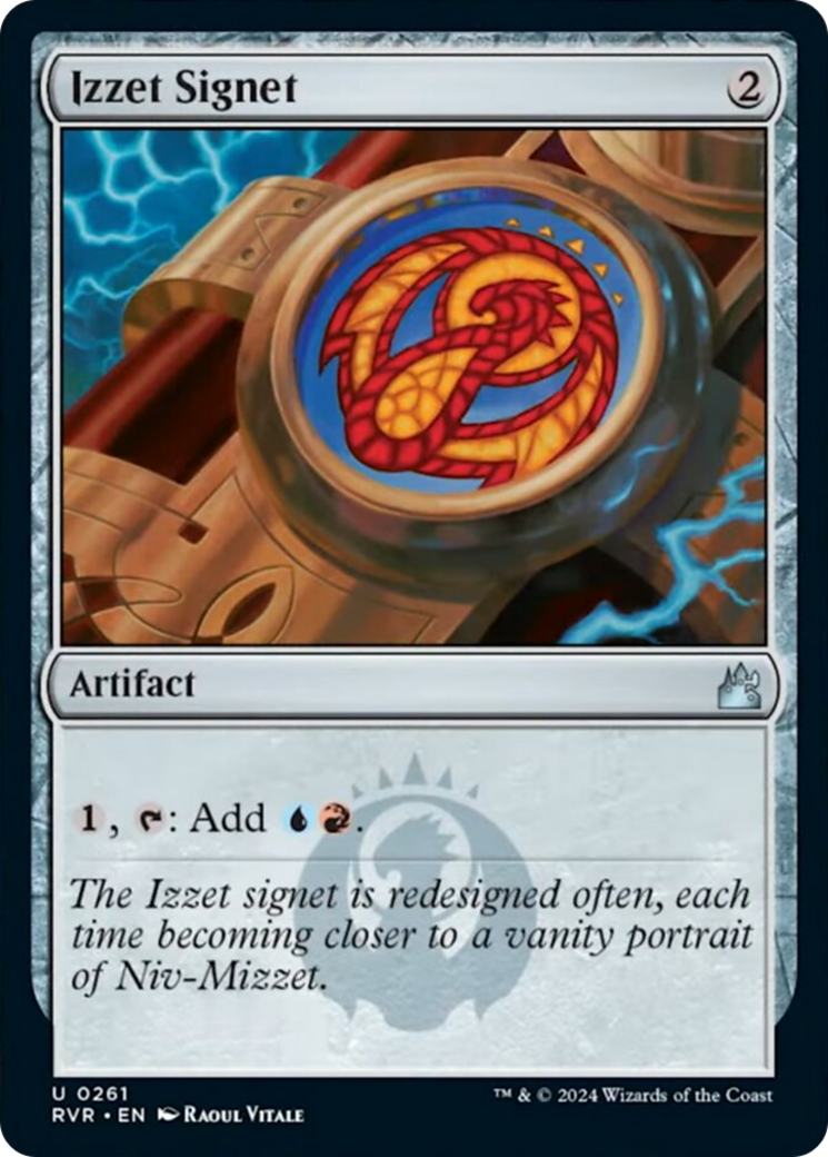 Izzet Signet [Ravnica Remastered] [Foil]