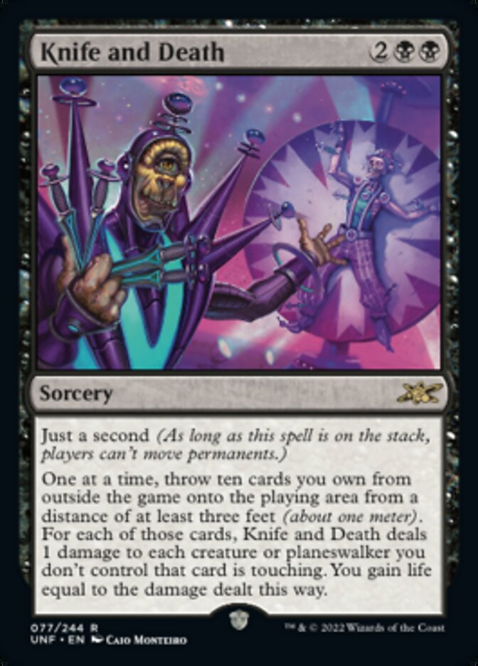Knife and Death [Unfinity] [Foil]