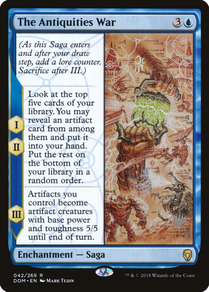 The Antiquities War (Promo Pack) [Dominaria Promos] [Foil]