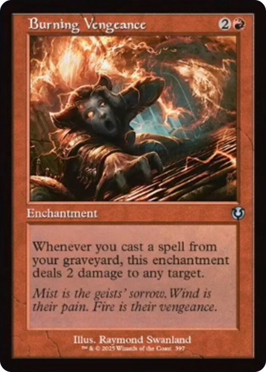 Burning Vengeance (Retro Frame) [Innistrad Remastered] [Foil]