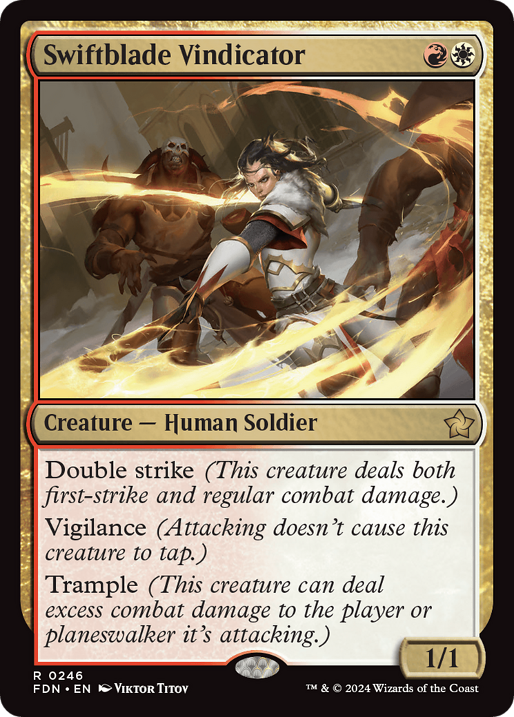 Swiftblade Vindicator [Foundations] [Foil]