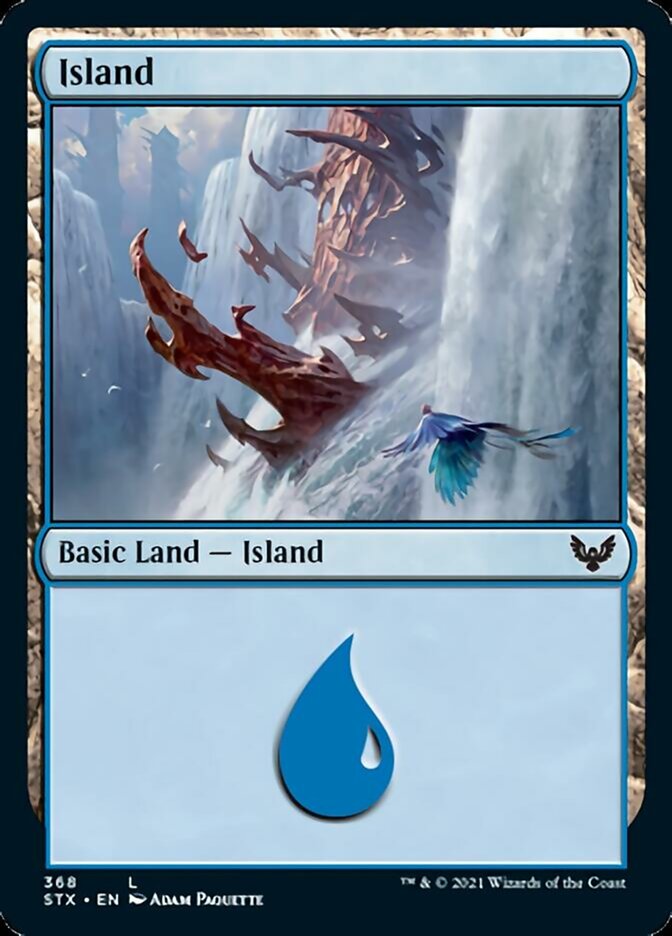 Island (368) [Strixhaven: School of Mages] [Foil]
