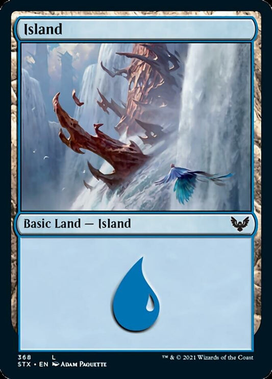 Island (368) [Strixhaven: School of Mages] [Foil]