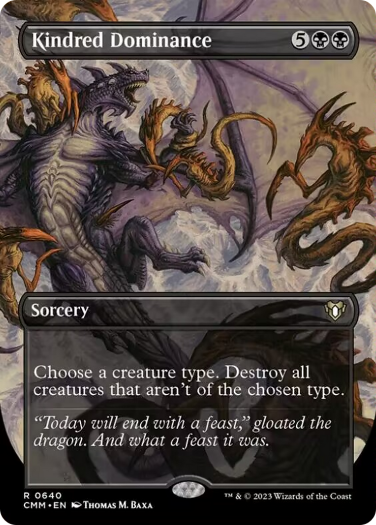 Kindred Dominance (Borderless Alternate Art) [Commander Masters] [Foil]
