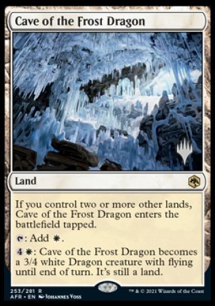 Cave of the Frost Dragon (Promo Pack) [Dungeons & Dragons: Adventures in the Forgotten Realms Promos] [Foil]