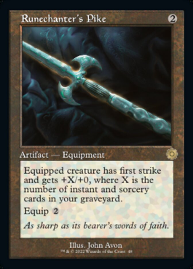 Runechanter's Pike (Retro) [The Brothers' War Retro Artifacts] [Foil]