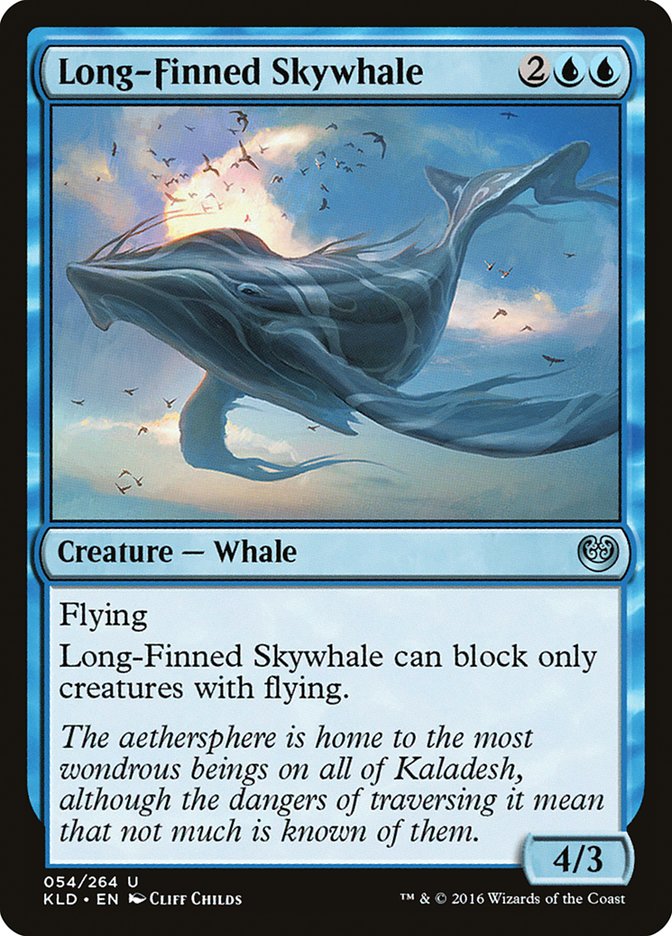 Long-Finned Skywhale [Kaladesh] [Foil]