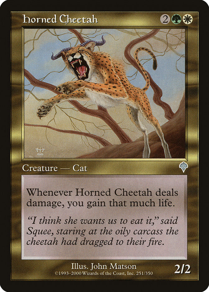 Horned Cheetah [Invasion] [Foil]