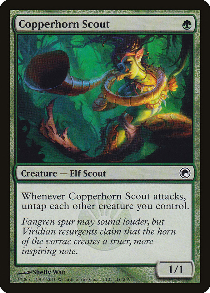 Copperhorn Scout [Scars of Mirrodin] [Foil]