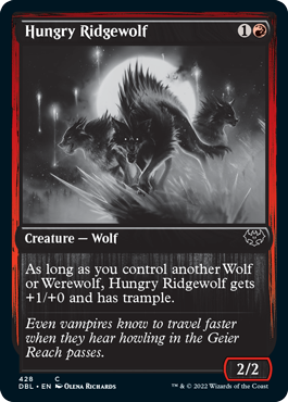 Hungry Ridgewolf [Innistrad: Double Feature] [Foil]