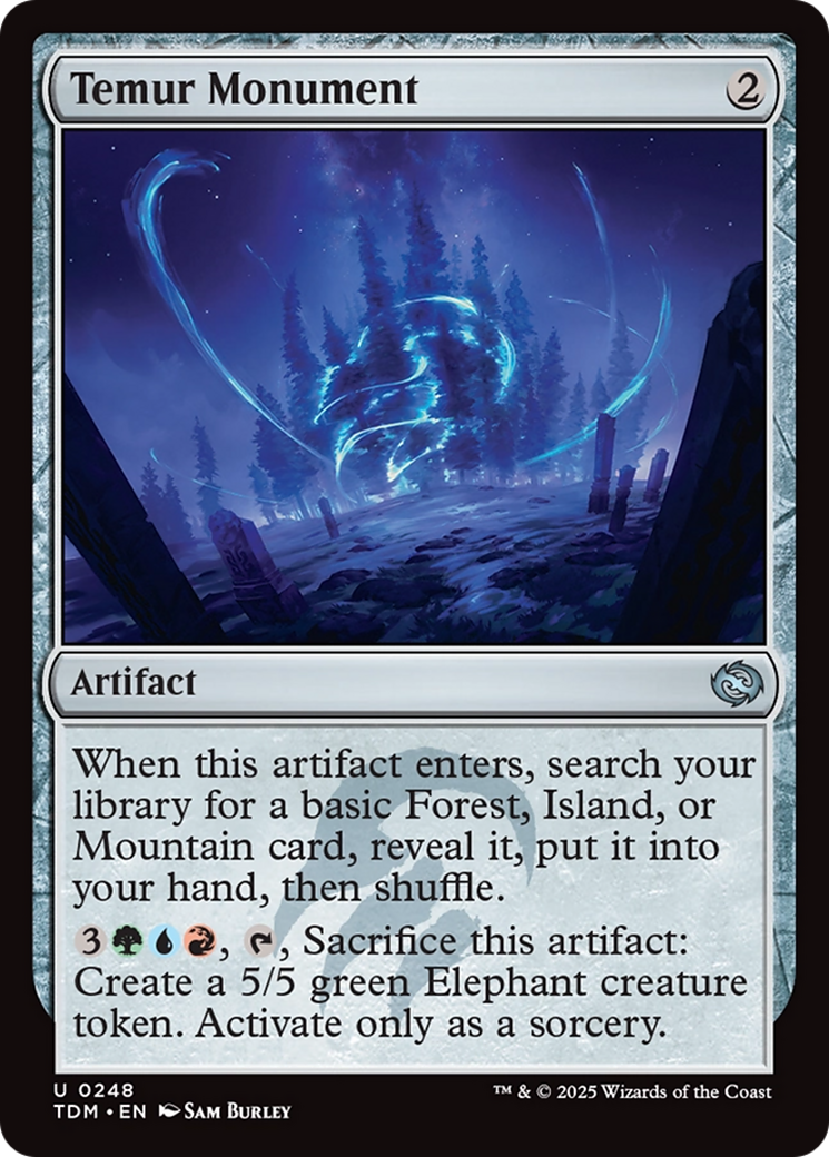 Temur Monument [Tarkir: Dragonstorm] [Foil]