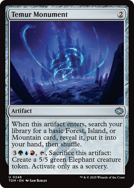 Temur Monument [Tarkir: Dragonstorm] [Foil]