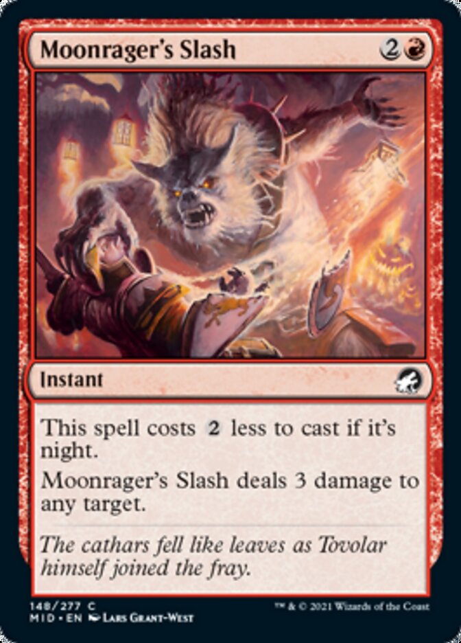 Moonrager's Slash [Innistrad: Midnight Hunt] [Foil]