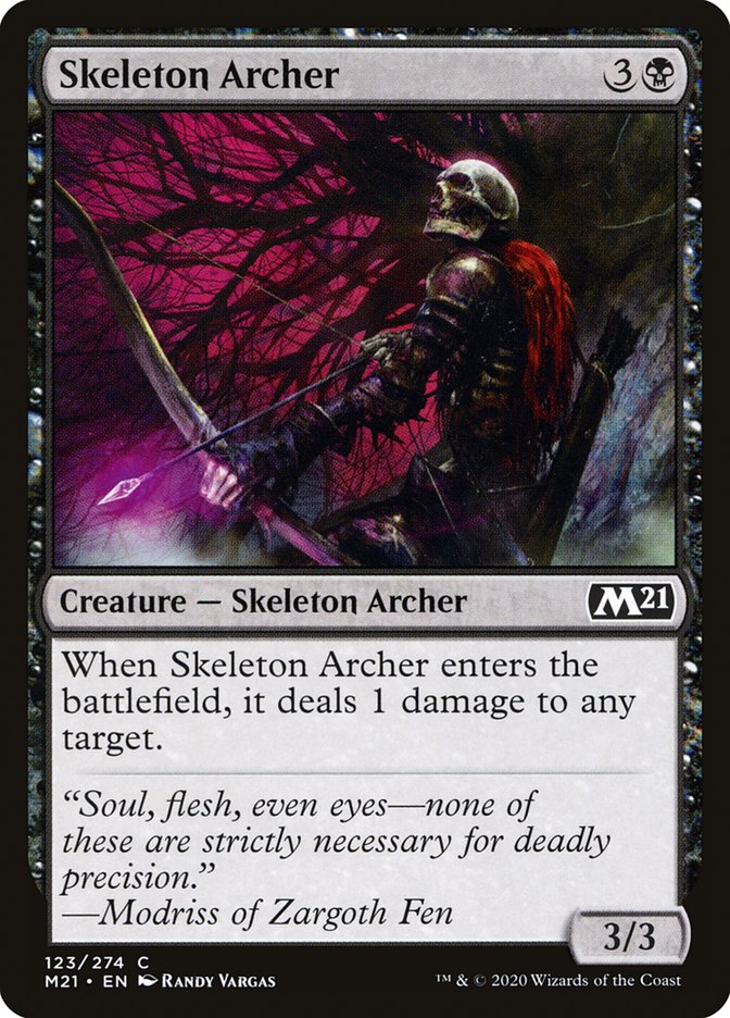 Skeleton Archer [Core Set 2021] [Foil]