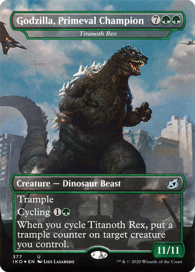 Titanoth Rex - Godzilla, Primeval Champion (Godzilla Series) [Ikoria: Lair of Behemoths] [Foil]