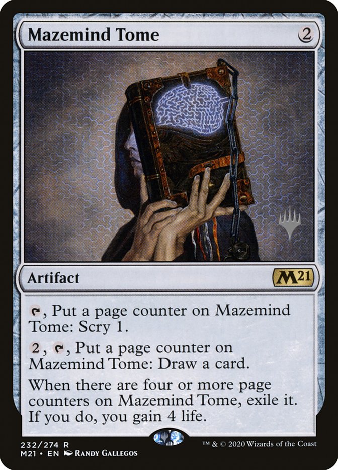 Mazemind Tome (Promo Pack) [Core Set 2021 Promos] [Foil]