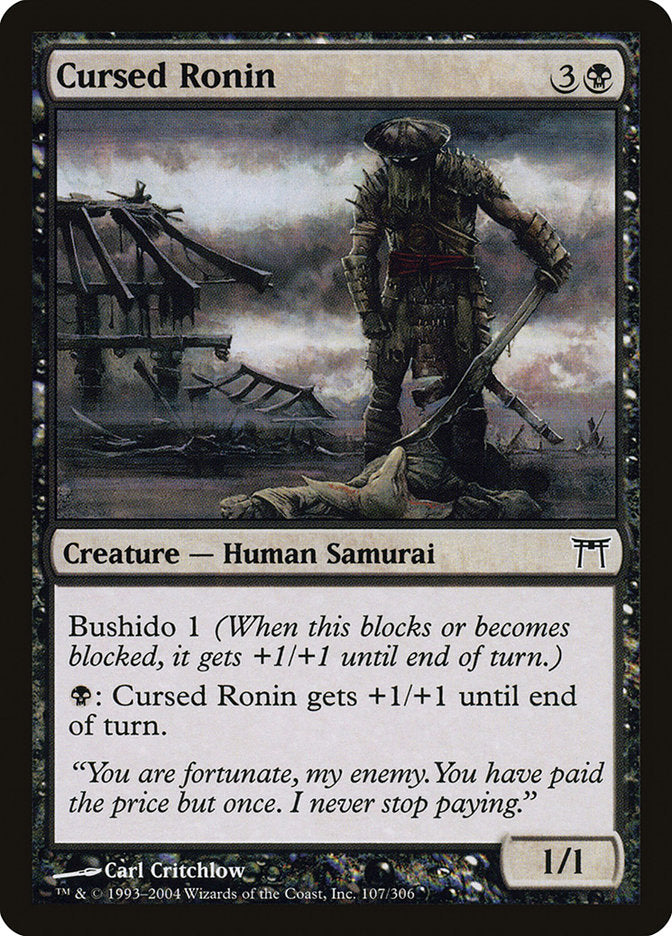 Cursed Ronin [Champions of Kamigawa] [Foil]
