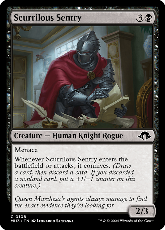 Scurrilous Sentry [Modern Horizons 3] [Foil]