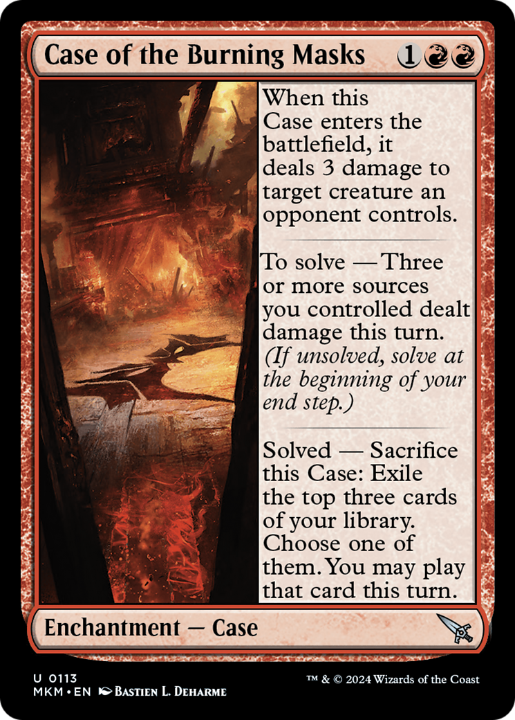 Case of the Burning Masks [Murders at Karlov Manor] [Foil]
