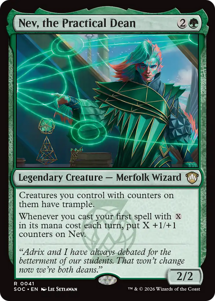 Nev, the Practical Dean [Secrets of Strixhaven Commander] [Foil]