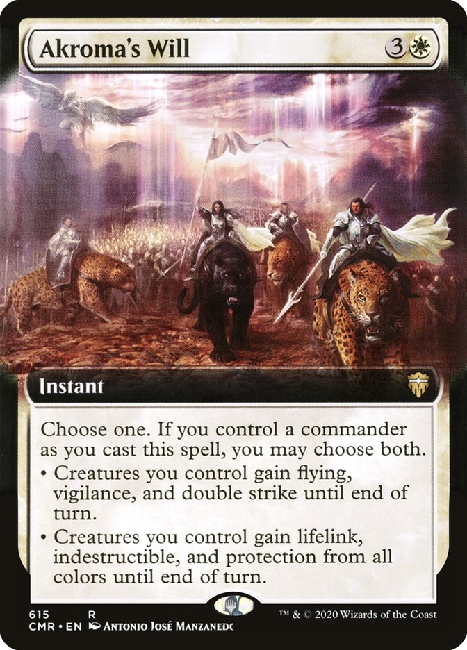 Akroma's Will (Extended Art) [Commander Legends] [Foil]
