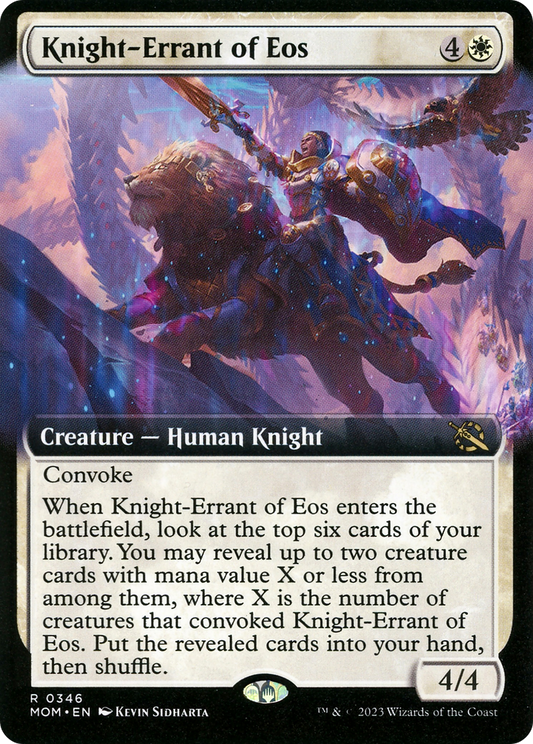 Knight-Errant of Eos (Extended Art) [March of the Machine] [Foil]
