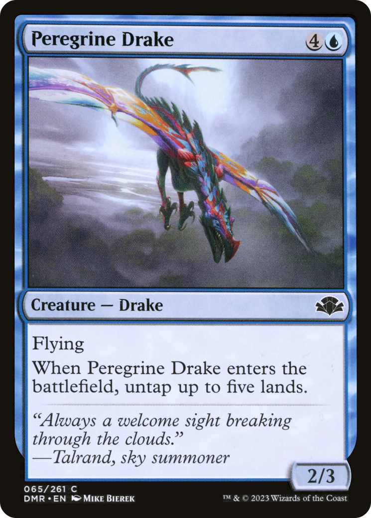 Peregrine Drake [Dominaria Remastered] [Foil]