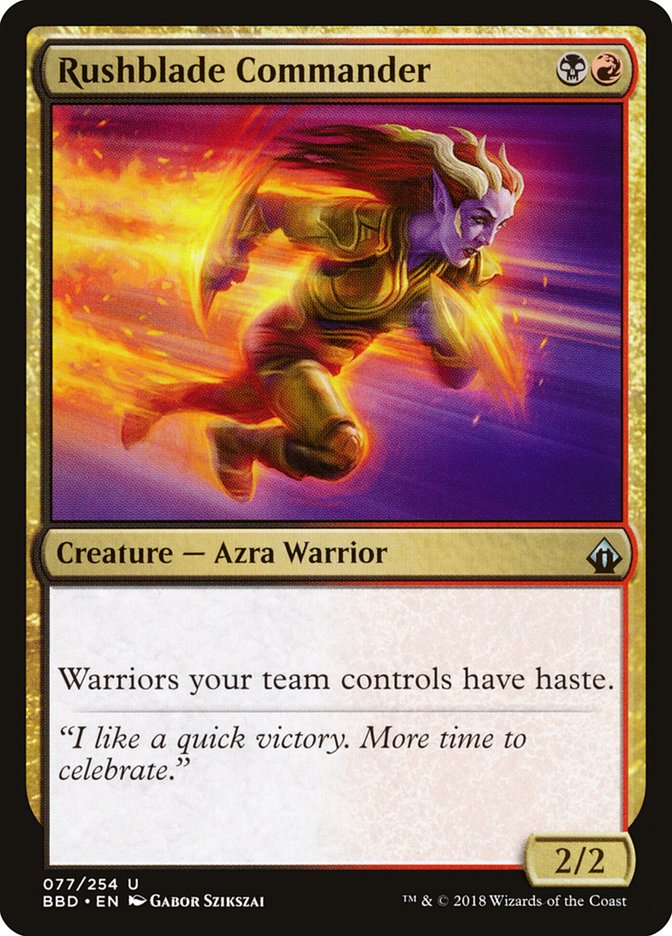 Rushblade Commander [Battlebond] [Foil]