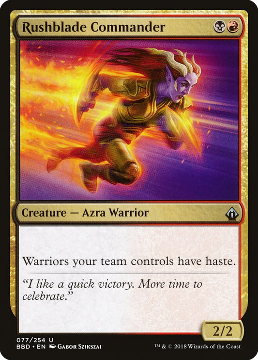 Rushblade Commander [Battlebond] [Foil]
