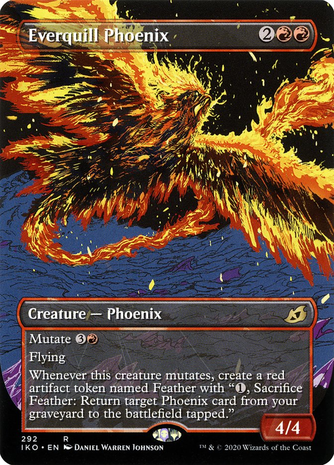 Everquill Phoenix (Showcase) [Ikoria: Lair of Behemoths] [Foil]