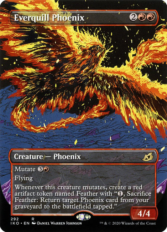 Everquill Phoenix (Showcase) [Ikoria: Lair of Behemoths] [Foil]