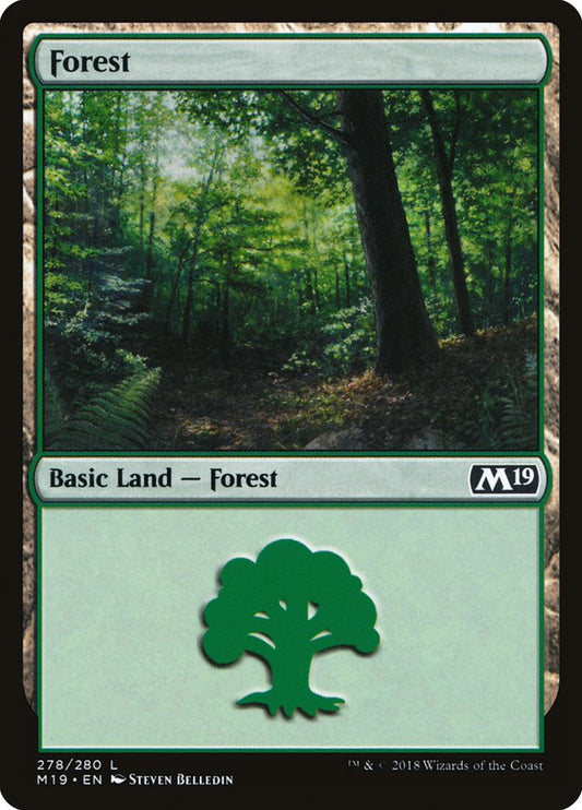 Forest (278) [Core Set 2019] [Foil]