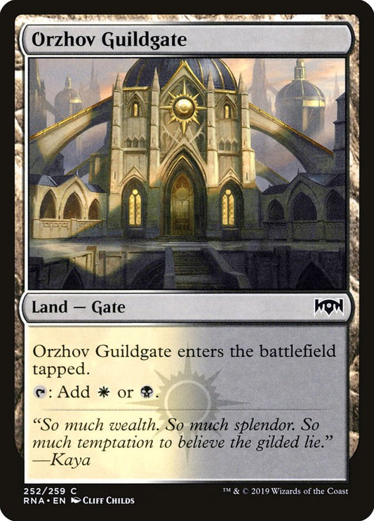 Orzhov Guildgate (252/259) [Ravnica Allegiance] [Foil]