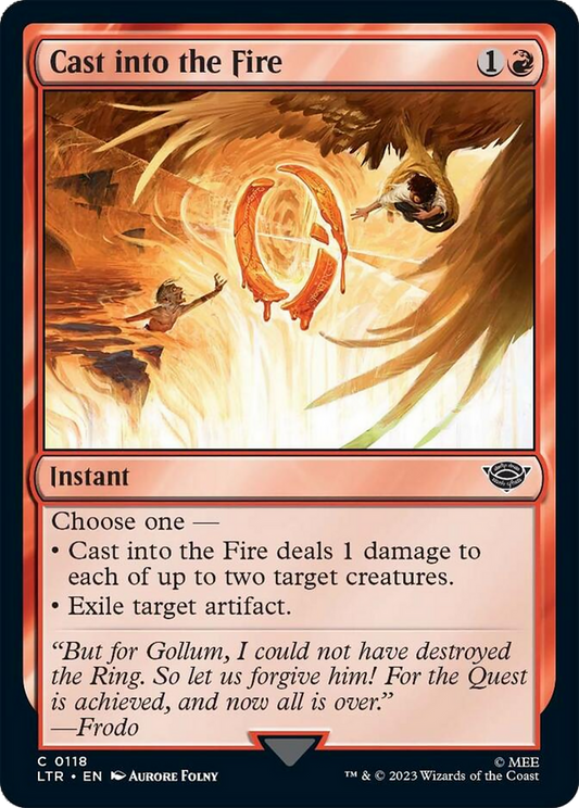 Cast into the Fire [The Lord of the Rings: Tales of Middle-Earth] [Foil]